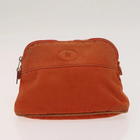 HERMES Bolide Pouch Canvas 6Set Orange Brown Red - Picture 5 of 15